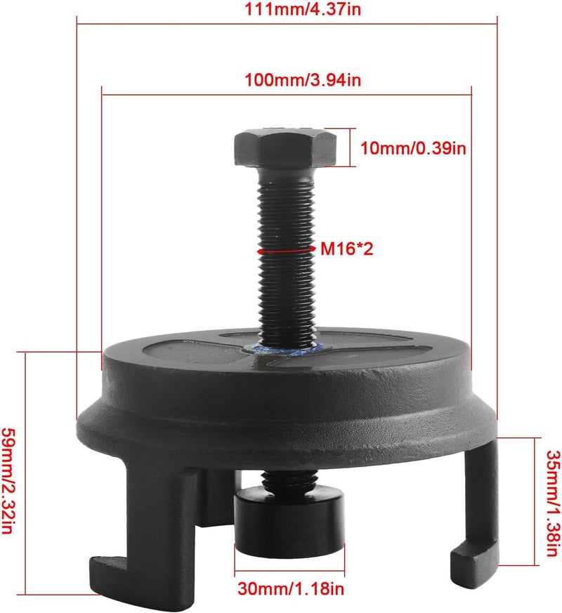 TomGoo LS Harmonic Balancer Mounting Puller Pulley Tool 25264 Compatible with GM Jeep Chrysler Dodge,Engine: 5.3L, 5.7 LS1, 6.0 LS2, 6.2 LS3, 7.0L Crank Pulley Puller, Remove LS Balancer Without Tapped ﻿ - Image 4